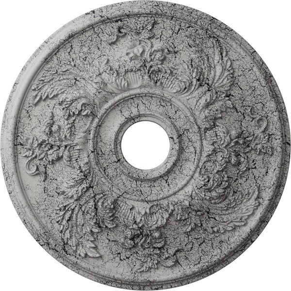 Ekena Millwork Acanthus Twist Medallion (Canopies up to 8 3/8"), 23 5/8"OD x 4 5/8"ID x 1 7/8"P, Ultra Pure White CM23ACUWC - main